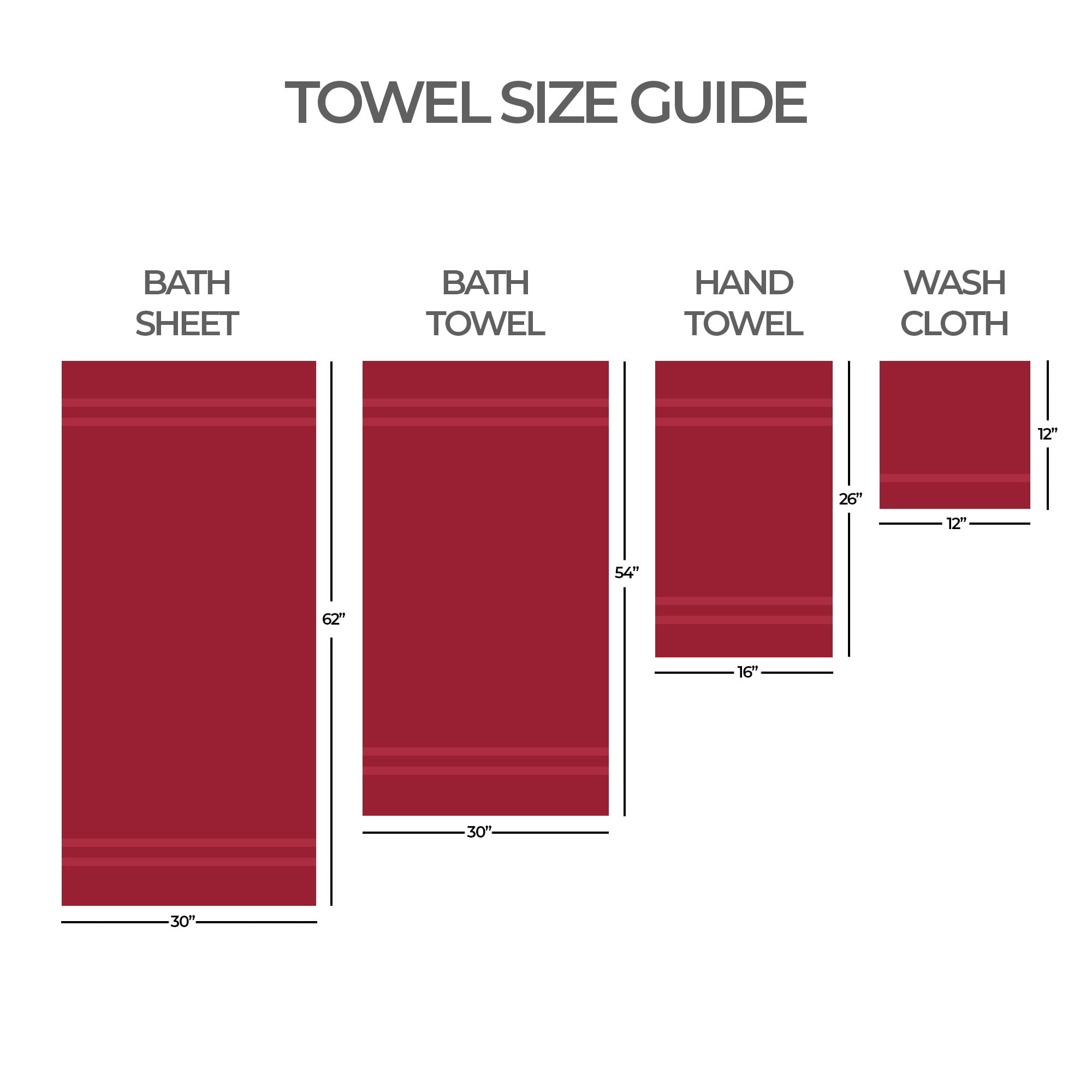 Mainstays Performance Textured Bath Sheet, 62" X 30", Red Sedona