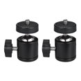 thumbnail image 1 of 2pcs 360 Degree Rotating Swivel Mini Tripod Ball Head with 1/4" Screw Thread Base Mount for DLSR Camera Camcorder LED Light Bracket, 1 of 3