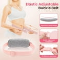 thumbnail image 3 of Period Heating Pad, Abdomen Heating Pad for Cramps, Cordless Belly Warmer Belt with 5 Level Heating, 4 Vibration Modes, 2 Timing, Adjustable Strap, 1800mAh Battery, Pink, 3 of 10