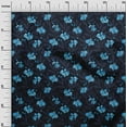 thumbnail image 3 of oneOone Viscose Chiffon Blue Fabric Floral Retro Sewing Fabric By The Yard Printed Diy Clothing Sewing Supplies 42 Inch Wide, 3 of 5