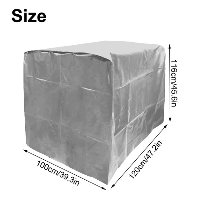 Housses de Protection pour Réservoir d'Eau IBC 1000l Conteneur Isolant Feuille Grise