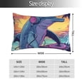 thumbnail image 2 of KLL Hip-Hop DJ Dolphin Pillow Covers Envelope Closure,Super Soft and Cozy Fuzzy Fleece Pillow Case Cover (No pillow core） 16"x24", 2 of 5