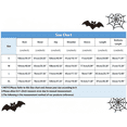 thumbnail image 3 of Cute Halloween Pajamas for Women Satin Raglan Stretch Bat Print Halloween Pj Loungewear Button Down Short Sleeve Sleepwear Set, 3 of 8
