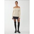 thumbnail image 2 of Off Shoulder Knitted Sweater, 2 of 5
