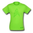 thumbnail image 3 of Star Trek Insignia Green Running Shirt-Men's Large, 3 of 4