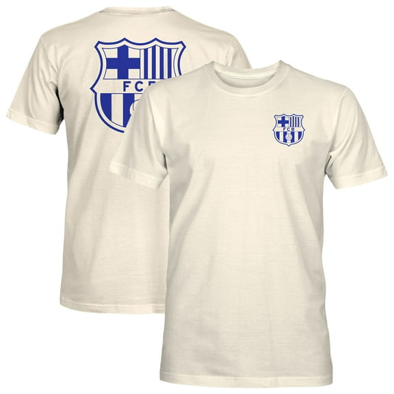 Men's 1863FC  Cream Barcelona Big Logo Heavyweight T-Shirt