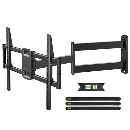 USX MOUNT Full Motion Corner TV Wall Mount for 32-75" TVs, 32.37" Extension, Swivel Tilt Arm, Max VESA 600x400mm, Holds 100 lbs