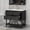 Black 54B, variant on 36 inch Wall Mounted Bathroom Vanity with Resin Sink, Floating Storage Cabinet with 2 Drawers, Black MDF Bathroom Vanity for Small Space