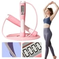 thumbnail image 4 of BLEEUS Counting Jump Rope Digital Jump Rope With Counter For Adults Fitness Supplies (Pink), 4 of 10