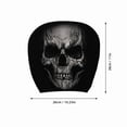 thumbnail image 3 of 2 Pack Halloween Ghost Face Headrest Covers for Cars, Universal Elastic Funny Auto Seat Protector with Luminous Glowing Eyes for SUV Truck, Halloween Decorations, 3 of 4