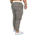 thumbnail image 4 of Wsevypo Men's Twill Jogger Hip Hop Elastic Slim Fit Pants Plus Size M-27XL, 4 of 6