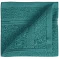 thumbnail image 6 of Beauty Threadz Fast Drying, Extra Absorbent, 100% Terry Cotton Washcloths, Peacock - Pack of 12, 6 of 7