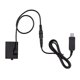thumbnail image 1 of -Adaptador de acoplador de CC de batería ficticia USB E10 de 5 V (reemplazo para LP-E10) para Rebel T3/T5/T6/T7/T100, 1 of 8