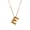 Gold E, variant on Women's Stainless Steel Balloons Initial Letter Choker Necklace Alphabet Pendant Charm with Chain, Silver Letter A