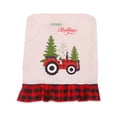thumbnail image 1 of sweethay Cubierta de silla de Navidad para Tractor, patrón de rejilla de lino, recuerdo de fiesta antideslizante, funda a prueba de polvo, suministros Kits de decoración para fiestas sweethay HA069930-00, 1 of 6
