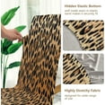 thumbnail image 3 of Fashion Leopard Print Chair Covers for Dining Room Stretch Dining Chair Cover Set of 4 Washable Kitchen Chair Slipcovers Removable Seat Protector for Kitchen Hotel Dinning Room, 3 of 6
