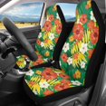 thumbnail image 2 of FUIALDOLG Decorative Vehicle Seat Covers for SUV, Comfy Washable Car Seat Covers Polyester Set of 2, Tropical Floral, 2 of 9