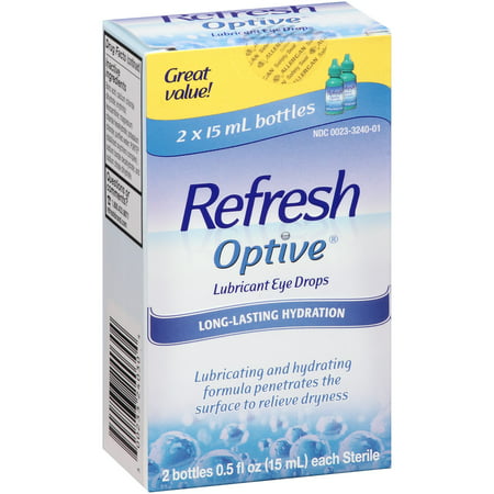 Refresh Optive® gouttes oculaires lubrifiantes 2-0,5 fl. onces. Bouteilles