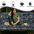 thumbnail image 4 of XXLYY Porch Swing Cushions, Waterproof Swing Replacement Cushions with Backrest and Ties, Garden Bench Seat Cushion, Outdoor Porch Patio Swing Non-Slip Chairs Pad, 4 of 6