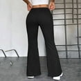thumbnail image 6 of Fashion Gifts for Her Nnhblu Sweatpants Autumn Bell-bottoms Flares Comfy Long Casual Trousers for Women Black, 6 of 9