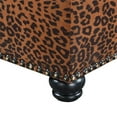 thumbnail image 6 of Pemberly Row Modern Storage Ottoman in Leopard Multi-Color Fabric, 6 of 8
