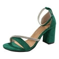 thumbnail image 3 of Mostsola Heels for Women Summer Heeled Sandals Bridal Dress Shoes Open Toe Ankle Strap Pumps, 3 of 9