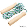 thumbnail image 3 of Jkkant Adjustable Cotton Jump Rope for Kids – Wooden Handle Skipping Rope for Outdoor Fun, Exercise & Children‘s Fitness Activity, 3 of 4