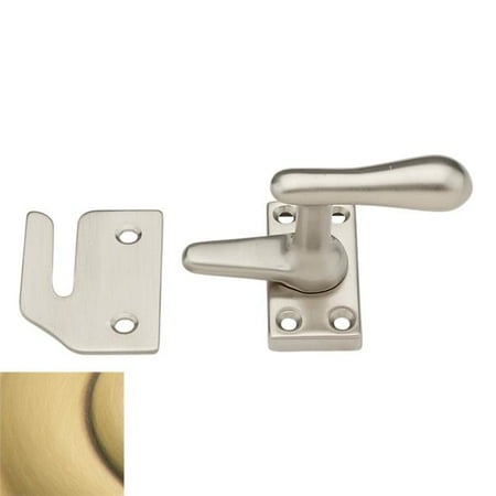 - 0 Casement Fastener, Satin Brass & Brown