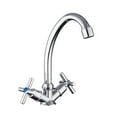 thumbnail image 1 of Classic Kitchen Faucets Dual Handle Kitchen Faucet, Cold Hot Water Mixer Aluminum Alloy Tap Rotatable Tap ,Versatile Features, 1 of 7