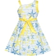 thumbnail image 2 of Sunny Fashion Girls Dress One Shoulder Sea Star Flower Dress Birthday Party 6 Years, 2 of 5