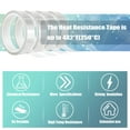 thumbnail image 7 of 4 Rolls 20mm x33m(108ft) Clear Heat Tape,Transparent High Temperature Heat Resistant Tape,Heat Transfer Tape for Heat Press and Sublimation,Heat Transfer Vinyl,No Residue, 7 of 7