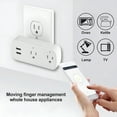 thumbnail image 7 of GJX Electrical Outlets Dual Outlet Smart Wifi Plug 16a 2 Ports Remote Control Timer Works with Assistant No Hub Required 2.4g Wi Fi Smart Socket Clear, 7 of 7