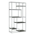 thumbnail image 3 of Furniture of America Midvale 6-Shelf Bookcase, Chrome, 3 of 12