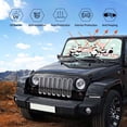 thumbnail image 6 of Bingfone Cute Panda Car Windshield Sun Shade Protector Keep Your Vehicle Cool Sun Shield Visor Cover Foldable For Car Truck Suv-Small, 6 of 9