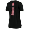 thumbnail image 3 of Women's 5th & Ocean by New Era Kawhi Leonard Black Toronto Raptors Name & Number V-Neck T-Shirt, 3 of 3