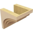 thumbnail image 5 of 10"W x 10"D x 10"H Wide Rockford Rough Cedar Woodgrain TimberThane Corbel, Primed Tan, 5 of 6