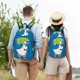 thumbnail image 4 of Fotbe Goose Holding an Umbrella Mochila de Lona con Estampado, Mochila Duradera, Mochila Versátil de Alta Calidad, Mochila Compacta Vintage-Small, 4 of 5