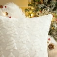 thumbnail image 2 of Sanmadrola Christmas Tree Decorative Throw Pillow Covers Set of 2, 18"x18" Soft Fluffy Pillowcases for Home Décor, Boho Pillow Covers Winter Holiday Cushion Cases for Sofa Couch Bedroom Living Room, 2 of 7