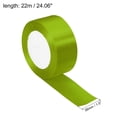thumbnail image 2 of Unique Bargains 1.5 Inch Wide 24 Yards Satin Ribbon, Double Face Solid Crafts Roll for Party Home DIY Wrapping Decoration, Grass Green, 2 of 6