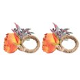 thumbnail image 2 of Rdeghly Napkin Holder,2Pcs Innovative Napkin Buckle Simulation Flower Napkin loop Holder for Hotel Restaurant,Napkin Ring, 2 of 8
