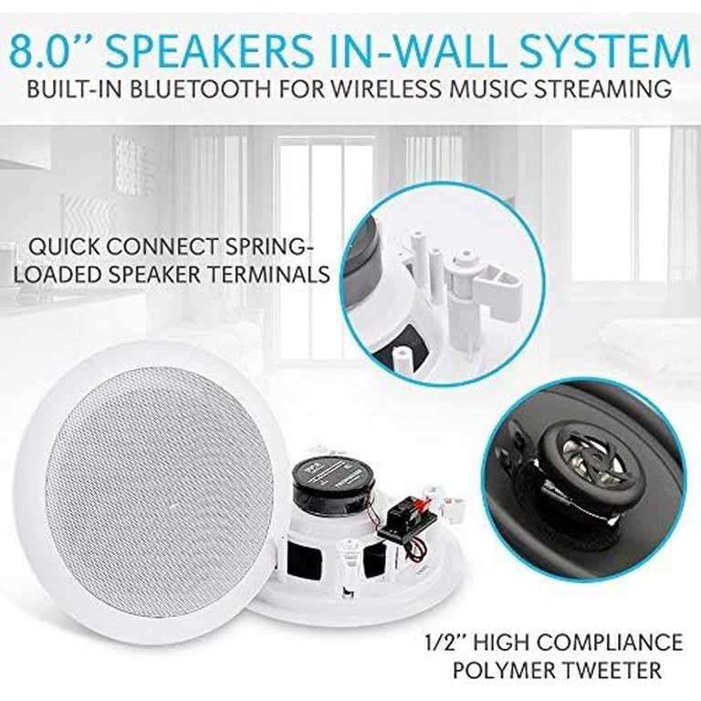 Pyle 8-In. Bluetooth In-Ceiling Speaker Pair photo 3