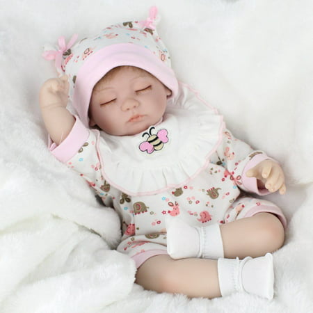 16'' Realistic Handmade Lifelike Reborn Baby Doll Vinyl Sleeping Newborn