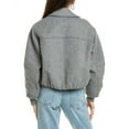 thumbnail image 2 of Nicholas womens  Leslie Wool-Blend Bomber Jacket, 10, Grey, 2 of 2