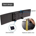 thumbnail image 4 of Car Interior Wide Angle Curved Surface Rear View Plastic Rearview Reflecting Mirrors Mirror Vehicle Rearview Mirrors Reflector Automotive Replacing Parts 27x6.5cm, 4 of 7