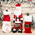 thumbnail image 1 of Zeus Velvet Cloth Bottle Cover Creative Fine Texture Cute Santa Claus Shape Bottle Holder Cover for Home, 1 of 7