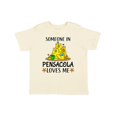 

Inktastic Someone in Pensacola Loves Me Beach Vacation Gift Toddler Boy or Toddler Girl T-Shirt