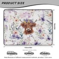 thumbnail image 7 of COEQINE Universal Car Trunk Liner for Dogs, All Weather SUV Cargo Mat Non-Slip Backing Trunk Protector Mat Fits Most Cars, SUVs & Trucks, Highland Cow Floral Violet, 7 of 7