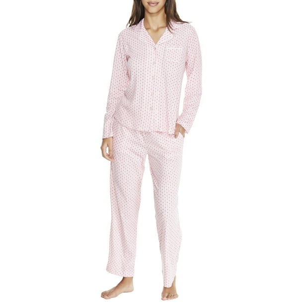 Karen Neuburger Womens Midnight Blooms Girlfriend Knit Pajama Set Style ...