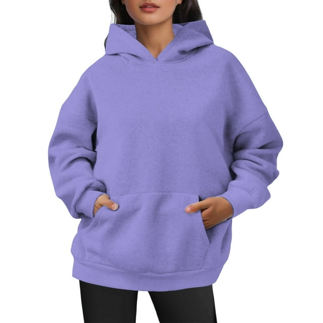 Chandail à Capuche Décontracté pour Femmes Doux et Confortable, Chandail à Capuche pour Usage Quotidien, Vêtement de Détente Basique Léger et Polyvalent, Chandail à Boutons-Pression pour Femmes, Chandail Extra Long, Chandail pour Femmes Grande Taille