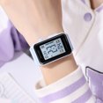 thumbnail image 3 of SKMEI Digital Watch Women’s Men's Sports Watch Rectangular Waterproof Unisex Wrist Watch with EL Backlight/Alarm/Stopwatch, 3 of 5